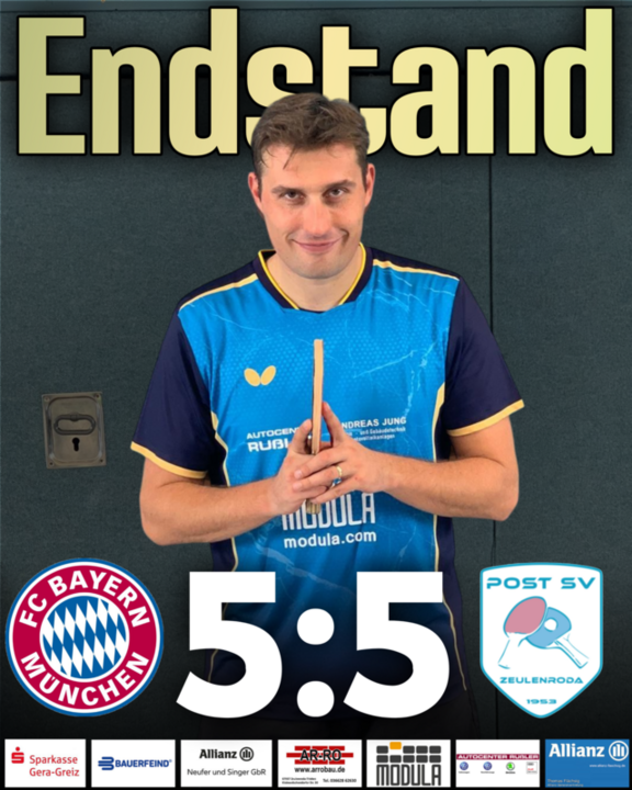 ► FC Bayern München – Post SV Zeulenroda – 5:5