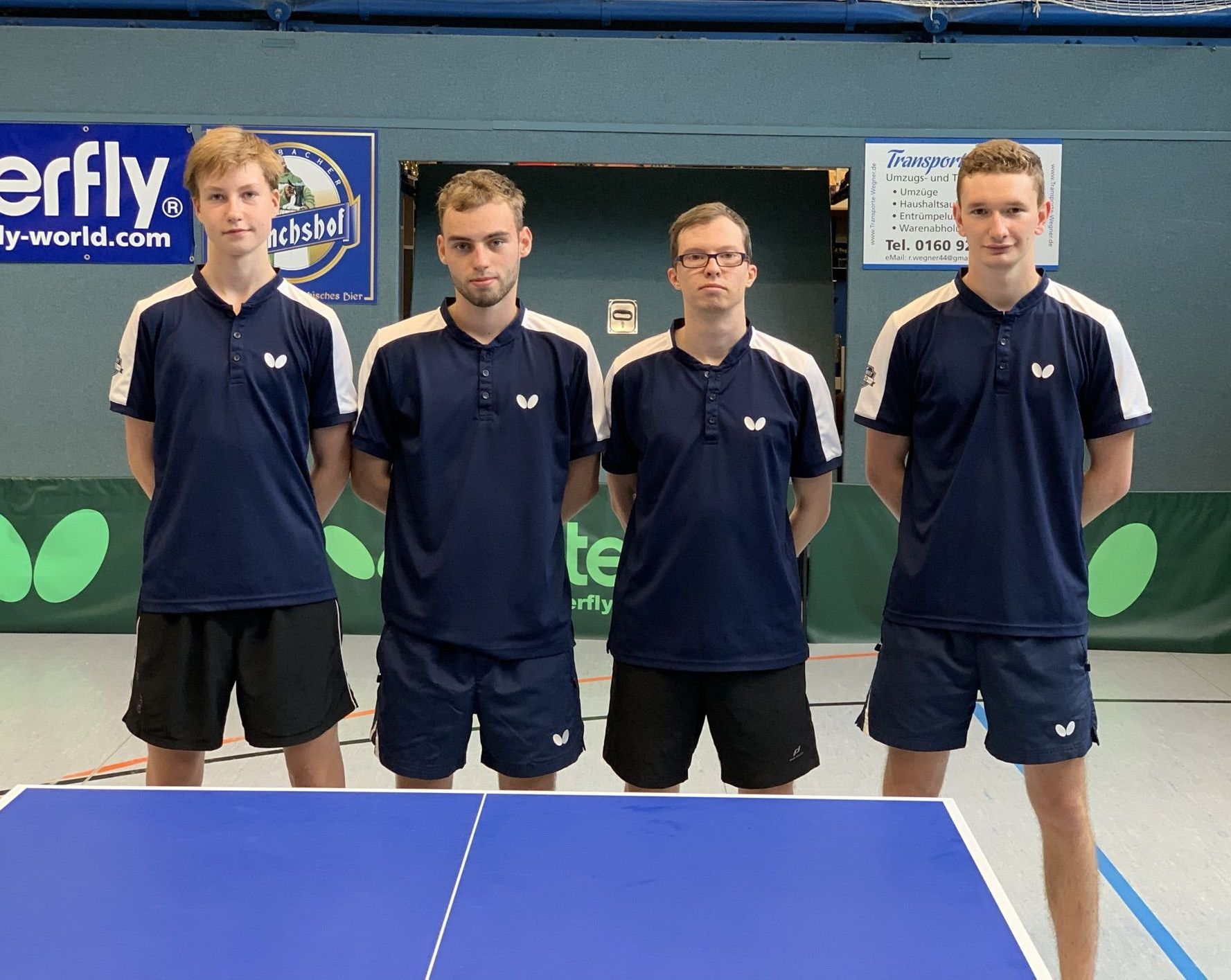 Die Stammformation von „Post II" in der Thüringenliga (v.l.): Vincent Kazuch, Luca Haas, Steve Anders und Hannes Höfer. Post-II-09-2021-v.l.-Kazuch-Haas-Anders-Höfer.jpg