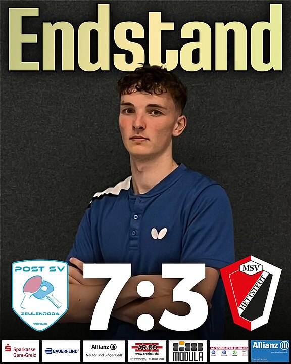 ► Post SV Zeulenroda – MSV Hettstedt – 7:3